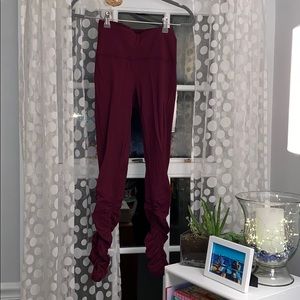 LULULEMON ruched leg leggings